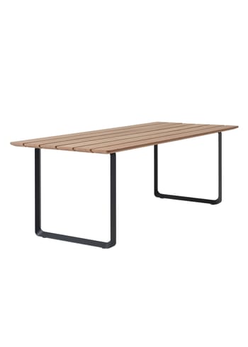 Muuto - Table de jardin - 70/70 Outdoor Table - Sapele Mahogany/Anthracite Black