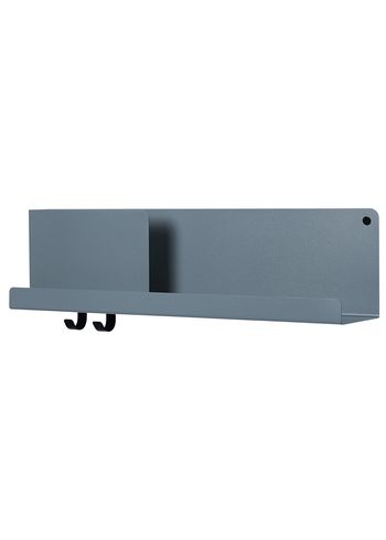 Muuto - Półka - Folded Shelves - Blue-Grey L63