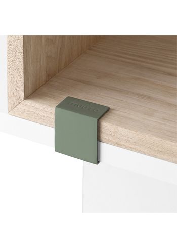 Muuto - Shelf - Stacked Storage System / Clips Set of 5 / 2.0 - Dusty green