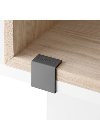 Muuto - Shelf - Stacked Storage System / Clips Set of 5 / 2.0 - Grey