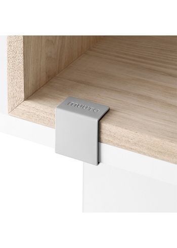 Muuto - Shelf - Stacked Storage System / Clips Set of 5 / 2.0 - Light grey