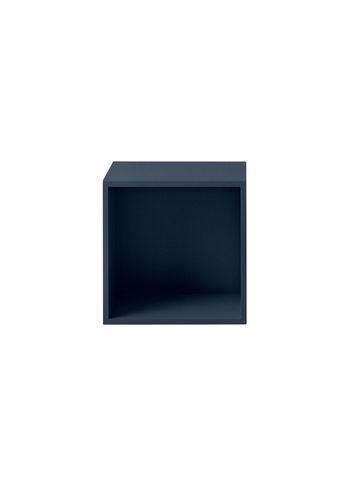 Muuto - Shelf - Stacked Storage System / Medium - Backboard - Midnight Blue