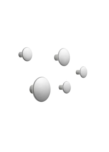 Muuto - Hooks - The Dots - Set of 5 - Metal - Aluminium