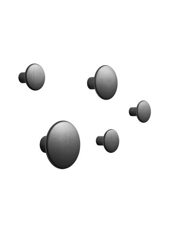 Muuto - Hooks - The Dots - Set of 5 - Metal - Black
