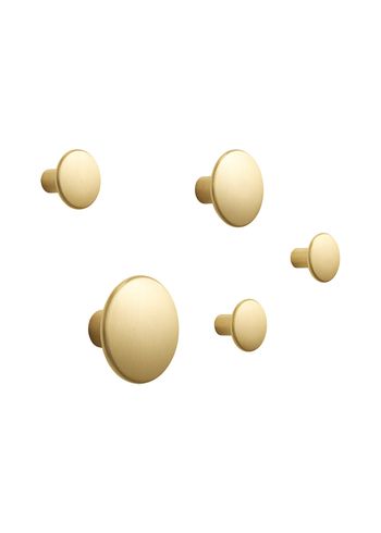 Muuto - Haken - The Dots - Set of 5 - Metal - Brass