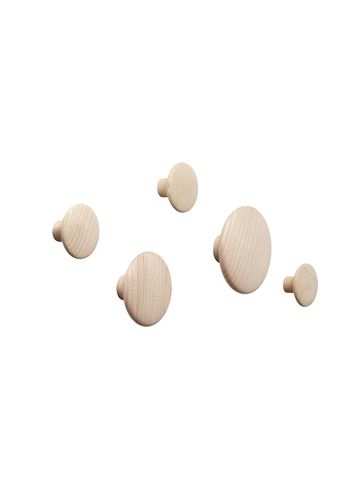 Muuto - Hooks - The Dots - Set of 5 - Oak