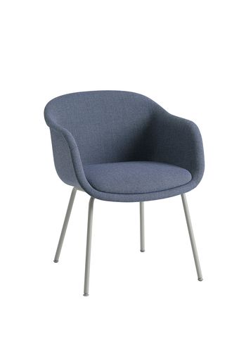 Muuto - Cadeira de escritório - Fiber Conference Armchair - Sabi 631 / Grey / Tube Base
