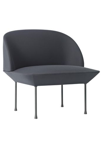 Muuto - Fåtölj - Oslo Lounge Chair - Steelcut 180 / Dark grey legs