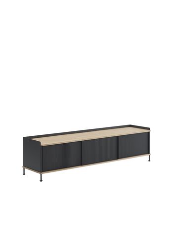 Muuto - Credenza - Enfold Sidetable by Muuto - Oak / Antracite Black