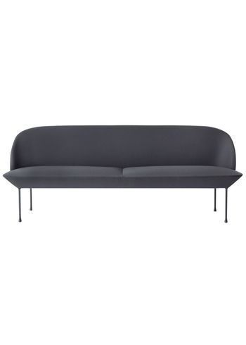 Muuto - Kanapa - Oslo Sofa / 3-Seater - Steelcut 180 / Dark grey legs