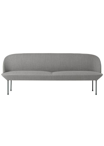 Muuto - Couch - Oslo Sofa / 3-Seater - Fiord 151 / Dark grey legs