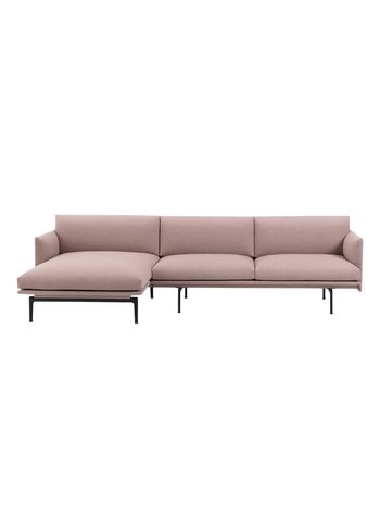 Muuto - Couch - Outline Sofa / Chaise Lounge - Left - Fiord 551