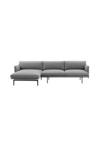 Muuto - Couch - Outline Sofa / Chaise Lounge - Left - Hallingdal 116