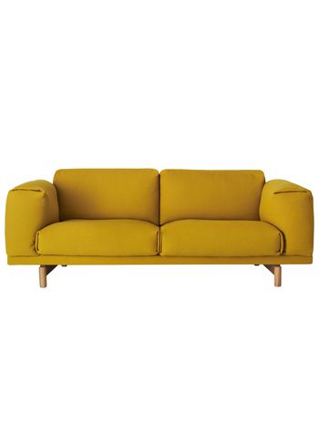 Muuto - Couch - Rest Sofa / 2-Seater - Hallingdal 457 - Yellow