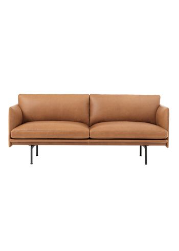 Muuto - Sofa - Outline Sofa / 2-seater - Cognac Refine Leather
