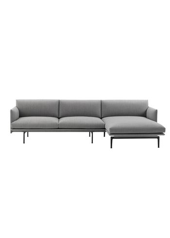 Muuto - Couch - Outline Sofa / Chaise Lounge - Right - Fiord 151