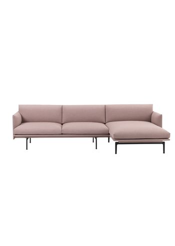 Muuto - Couch - Outline Sofa / Chaise Lounge - Right - Fiord 551