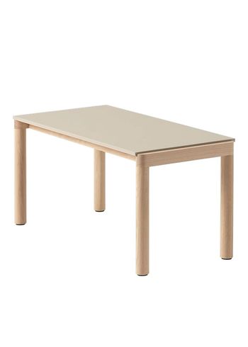 Muuto - Mesa de centro - Couple Coffee Table - 1 Plain - Sand/Oak