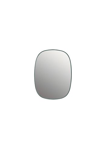 Muuto - Lustro - Framed Mirror - Small - Dark Green/Clear