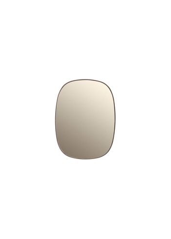 Muuto - Specchio - Framed Mirror - Small - Taupe/Taupe