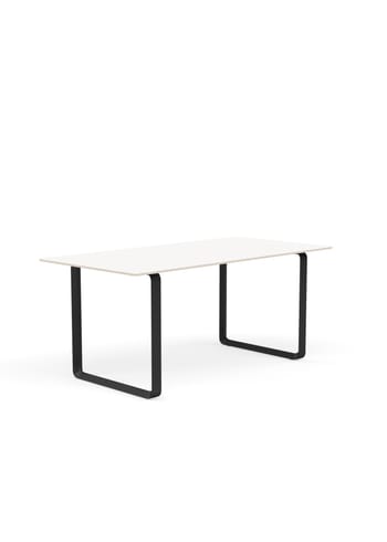 Muuto - Dining Table - 70/70 Table - White Laminate / Black