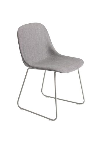 Muuto - Krzesło do jadalni - Fiber Side Chair - Sled Base - Remix 133/Grey