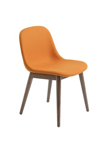 Muuto - Krzesło do jadalni - Fiber Side Chair - Wood Base - Hero 451/Stained Dark Brown
