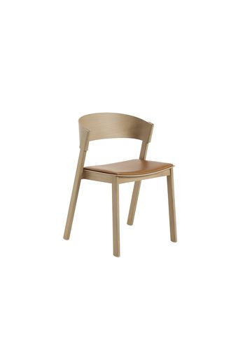 Muuto - Cadeira - Cover Sidechair - Cognac Refine Leather/Oak