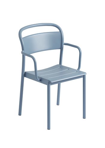Muuto - Krzesło - Linear Steel Armchair - Pale Blue
