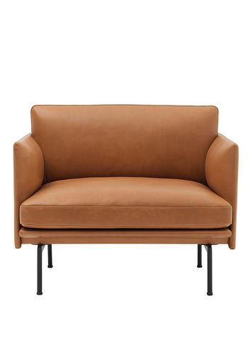 Muuto - Sedia a sdraio - Outline Chair - Cognac Refine Leather