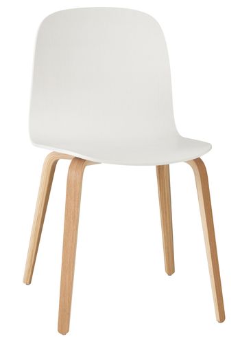 Muuto - Chaise - Visu Chair - Wood Base - Oak / White