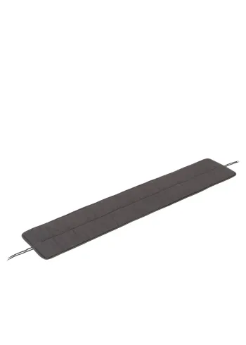 Muuto - Cojines de exterior - Linear Steel Bench Seat Pad - Dark grey 31607 / 170