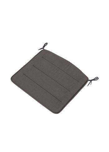 Muuto - Cojines de exterior - Linear Steel lounge chair seat pad - Dark grey