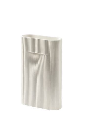 Muuto - Wazon - Ridge Vase - Medium - Off-White