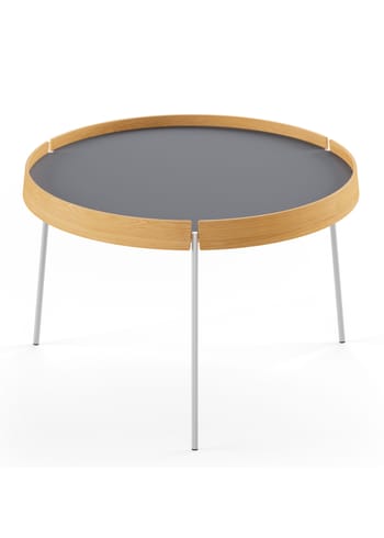 Naver Collection - Sohvapöytä - Coffee Table / AK710, 725 & AK750 by Nissen & Gehl - Oiled Oak / Stainless steel / Antracit