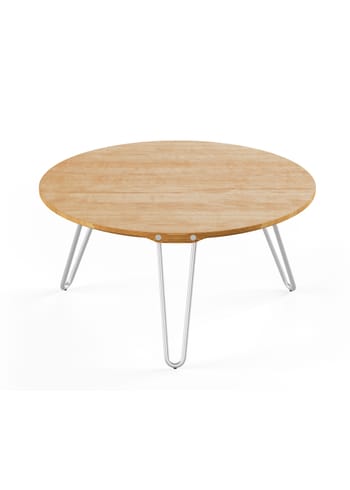 Naver Collection - Tavolo da pranzo - Coffee Table / AK1810 & AK1850 by Nissen & Gehl - Oiled Oak / Stainless steel