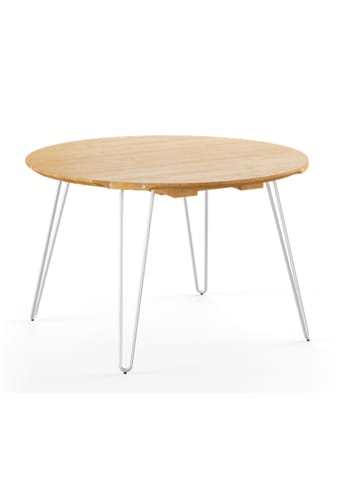 Naver Collection - Matbord - Round Table / GM6600 by Nissen & Gehl - Oiled Oak / Stainless steel