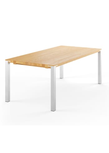 Naver Collection - Dining Table - GM 2100 Table by Nissen & Gehl - Oiled Oak / Stainless steel