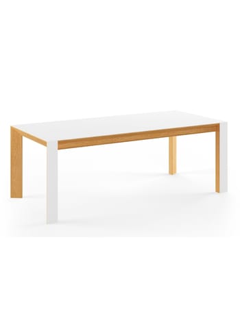 Naver Collection - Dining Table - Table w. White Corian Table Top & White Corian Legs Inkl. 1 Butterfly extension leaf / GM 7700 by Nissen & Gehl - Oiled Oak