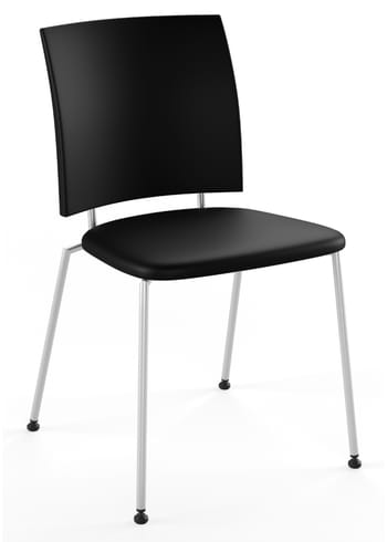 Naver Collection - Jídelní židle - Panther Chair / GM 4115 by Henrik Lehm - Naver Select Black Leather / Stainless steel