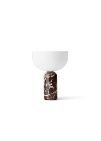 New Works - Bordlampe - Kizu Portable Lamp - Rosso Levanto Marble