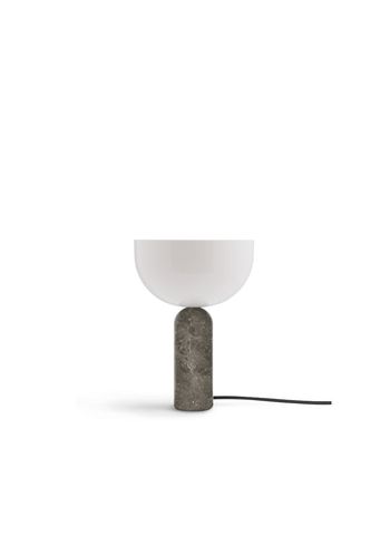 New Works - Bordslampa - Kizu Table Lamp - Small - Gris du Marais Marble w. White Acrylic