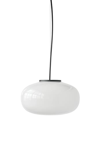 New Works - Lampa - Karl-Johan Pendant lamp - Large - White Opal Glass w. Black Fitting