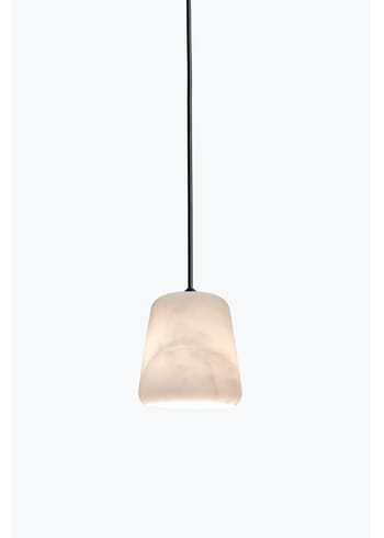New Works - Lampe - Material Pendant, The Black Sheep Edition - White Marble w. Black Fitting