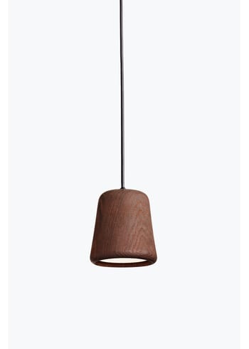 New Works - Lampe - Material Pendant w. Black Fitting - Røget eg