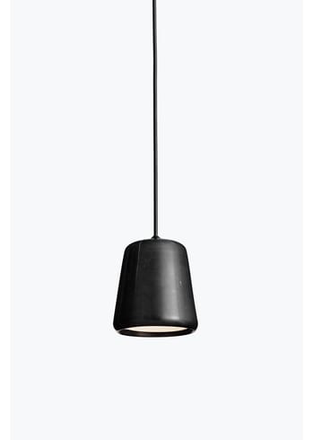 New Works - Lampe - Material Pendant w. Black Fitting - Sort marmor