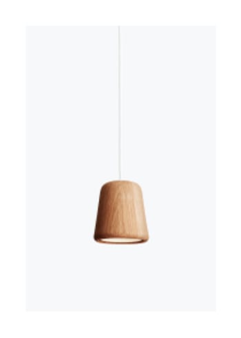 New Works - Lampe - Material Pendant w. White Fitting - Natural Oak