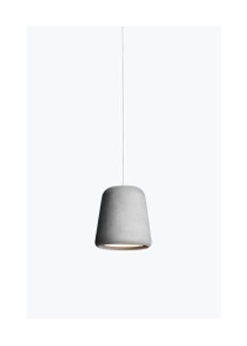 New Works - Lampe - Material Pendant w. White Fitting - Light Grey Concrete