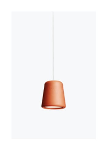 New Works - Lampe - Material Pendant w. White Fitting - Terracotta
