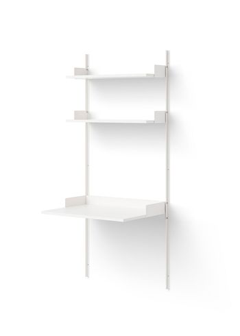 New Works - Shelving system - New Works Study Shelf - White / White